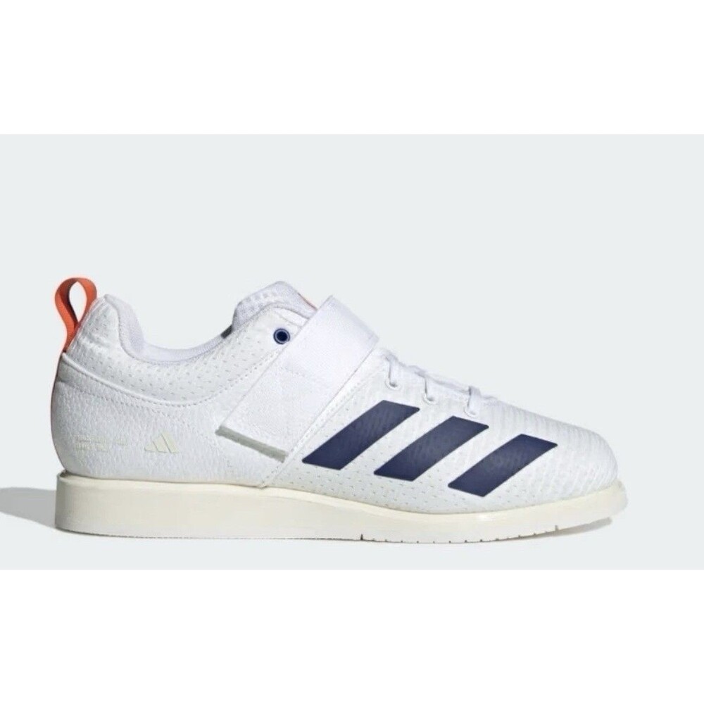 Adidas Powerlift 5 Weightlifting Shoes White Blue JP9878 Men's Size 7.5 NEW